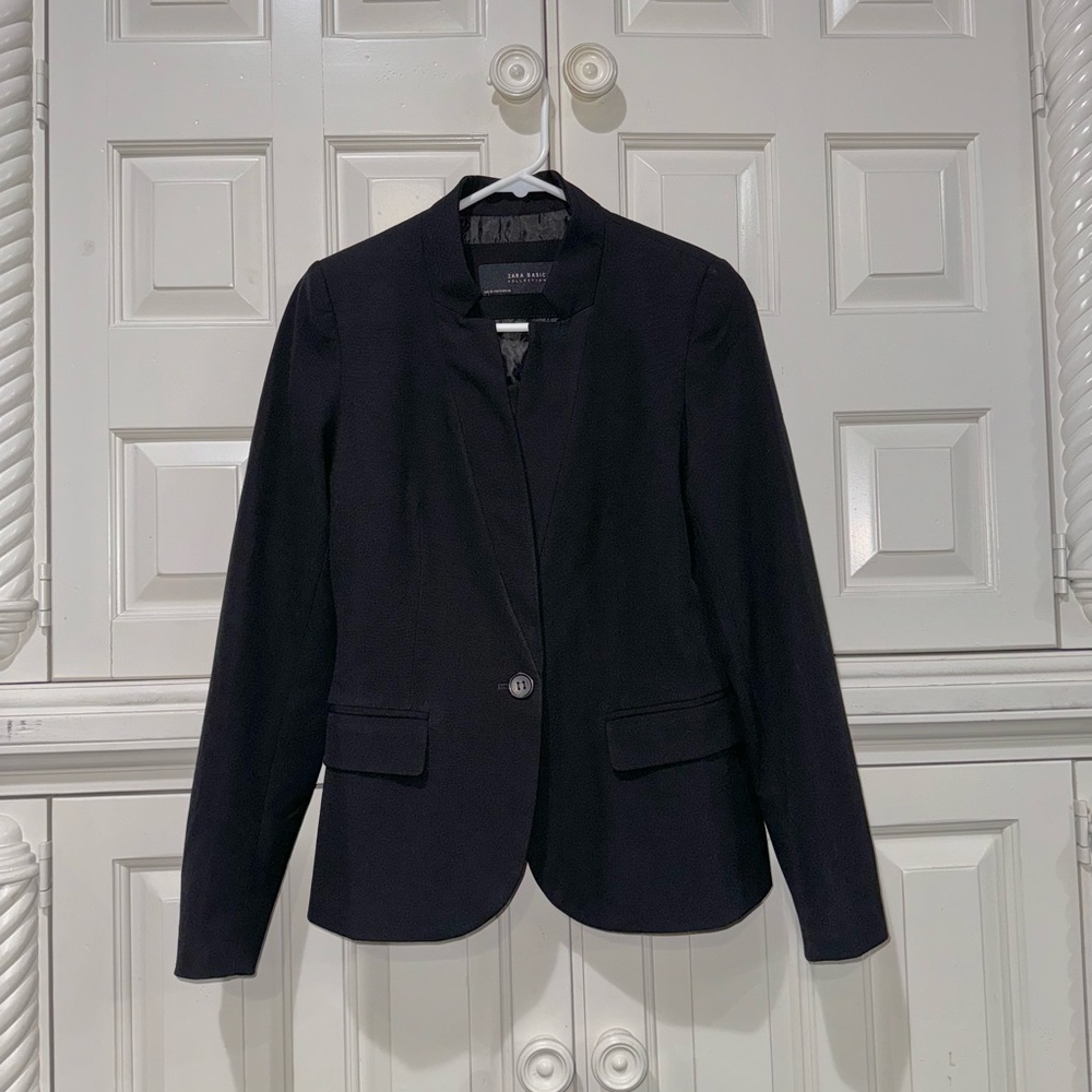 Zara Basic Black Blazer - image 1